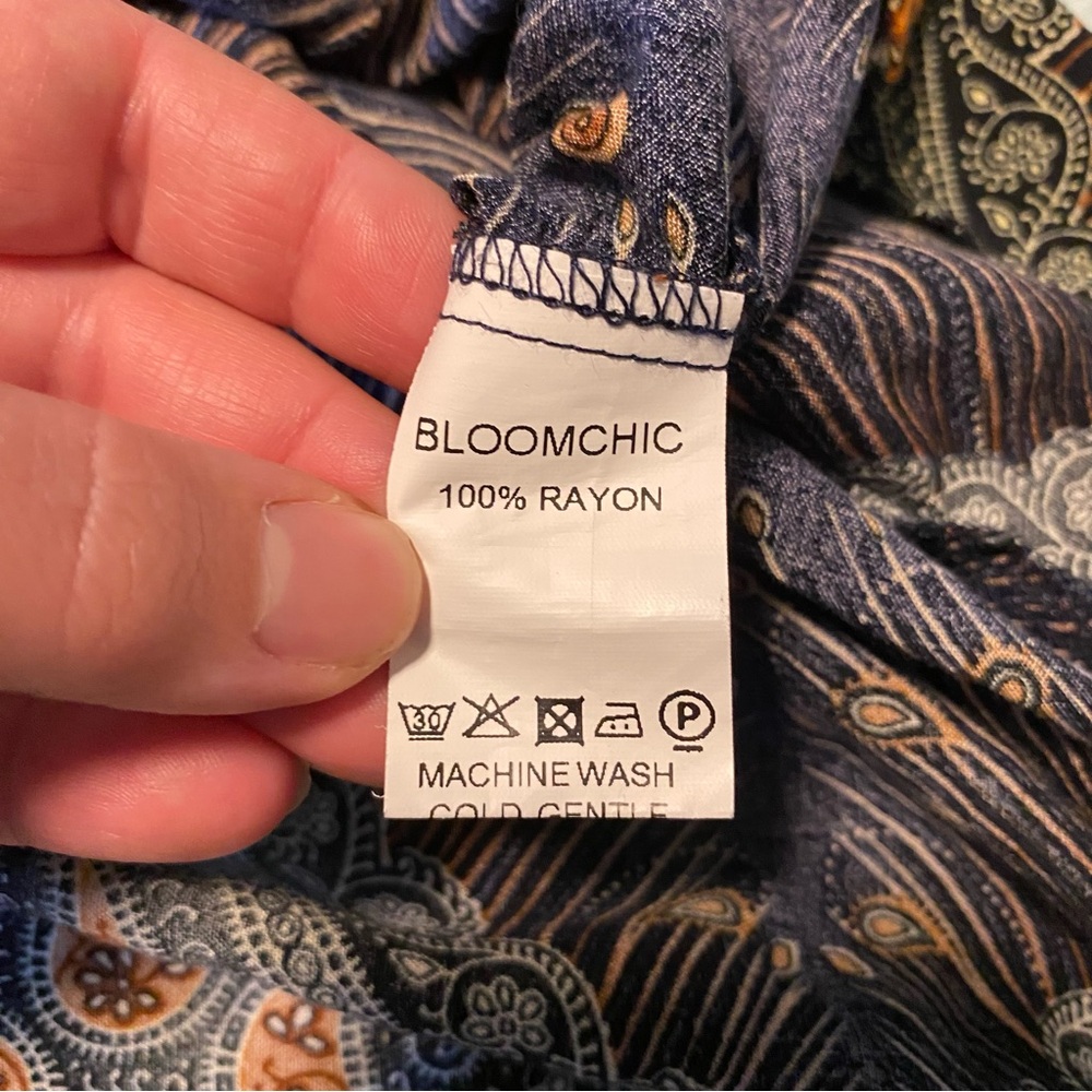 Bloomchic High Low Patterned Top - Picture 6 of 8